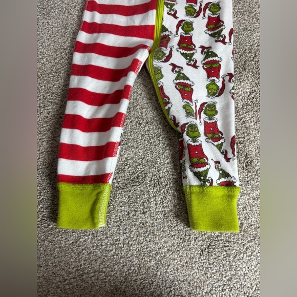 Hanna Andersson Grinch Pajamas Onesie Zip Up Cotton 18-24
Months toddler unisex - Picture 2 of 5